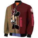 texas state bobcats minnie mouse maroon bomber jacket best selling