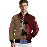 texas state bobcats minnie mouse maroon bomber jacket best selling