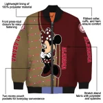 texas state bobcats minnie mouse maroon bomber jacket best selling