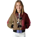 texas state bobcats minnie mouse maroon bomber jacket best selling