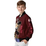 texas state bobcats minnie mouse maroon bomber jacket best selling
