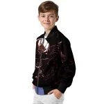 texas state bobcats skull bite maroon black bomber jacket best selling