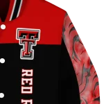 texas tech red raiders fire skull red black varsity jacket best selling