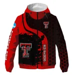 texas tech red raiders grid streak red black windbreaker jacket best selling