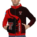 texas tech red raiders grid streak red black windbreaker jacket best selling