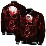 texas tech red raiders skull bite red black varsity jacket best selling
