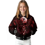 texas tech red raiders skull bite red black varsity jacket best selling
