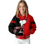 texas tech red raiders snoopy attitude red varsity jacket best selling