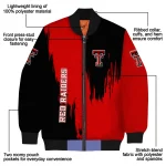 texas tech red raiders urban mark red bomber jacket best selling