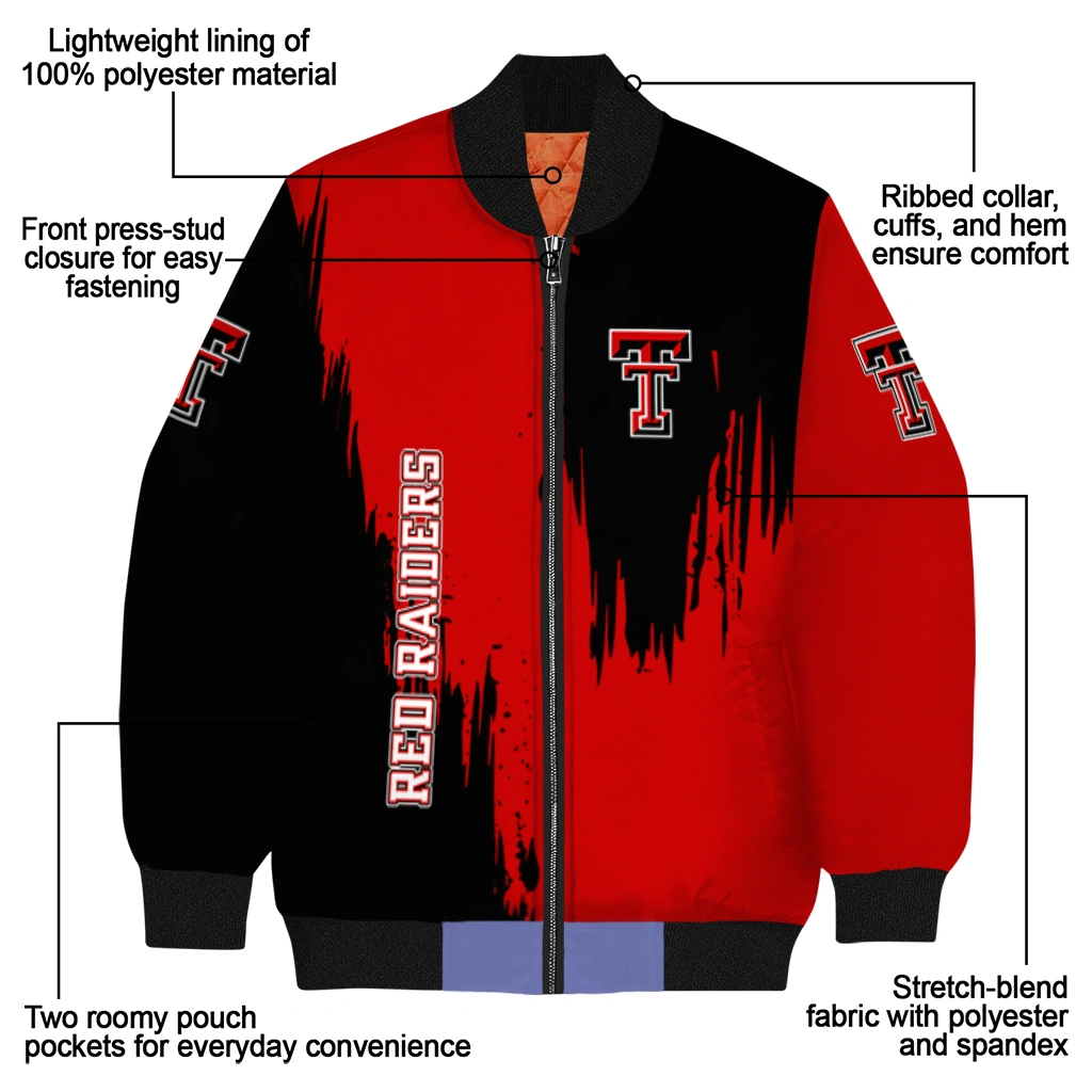 texas tech red raiders urban mark red bomber jacket new arrival texas tech red raiders urban mark red bomber jacket new arrival