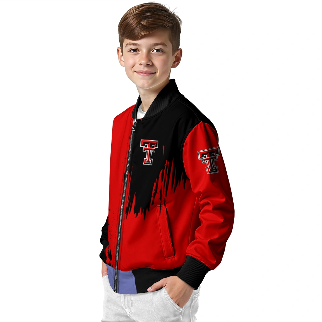 texas tech red raiders urban mark red bomber jacket trendy texas tech red raiders urban mark red bomber jacket trendy