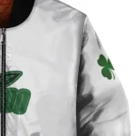 toledo rockets clovers pattern white green bomber jacket best selling