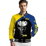 toledo rockets edgy mask blue black varsity jacket best selling