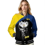toledo rockets edgy mask blue black varsity jacket best selling
