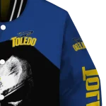 toledo rockets edgy mask blue black varsity jacket best selling