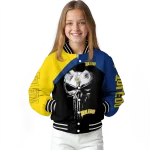 toledo rockets edgy mask blue black varsity jacket best selling