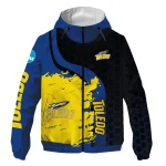 toledo rockets grid streak blue black windbreaker jacket best selling