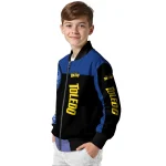 toledo rockets intricate skull blue black bomber jacket best selling
