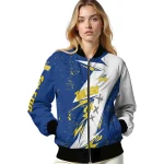 toledo rockets ripped bolt blue white bomber jacket best selling