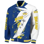 toledo rockets ripped bolt blue white varsity jacket best selling