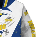 toledo rockets ripped bolt blue white varsity jacket best selling