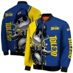toledo rockets spooky grin blue bomber jacket best selling