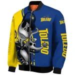 toledo rockets spooky grin blue bomber jacket best selling