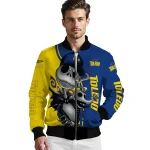 toledo rockets spooky grin blue bomber jacket best selling