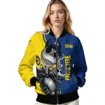 toledo rockets spooky grin blue bomber jacket best selling