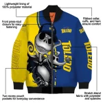 toledo rockets spooky grin blue bomber jacket best selling