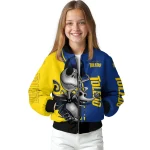 toledo rockets spooky grin blue bomber jacket best selling