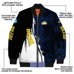 toledo rockets torn texture print blue black bomber jacket best selling