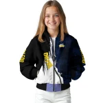 toledo rockets torn texture print blue black bomber jacket best selling