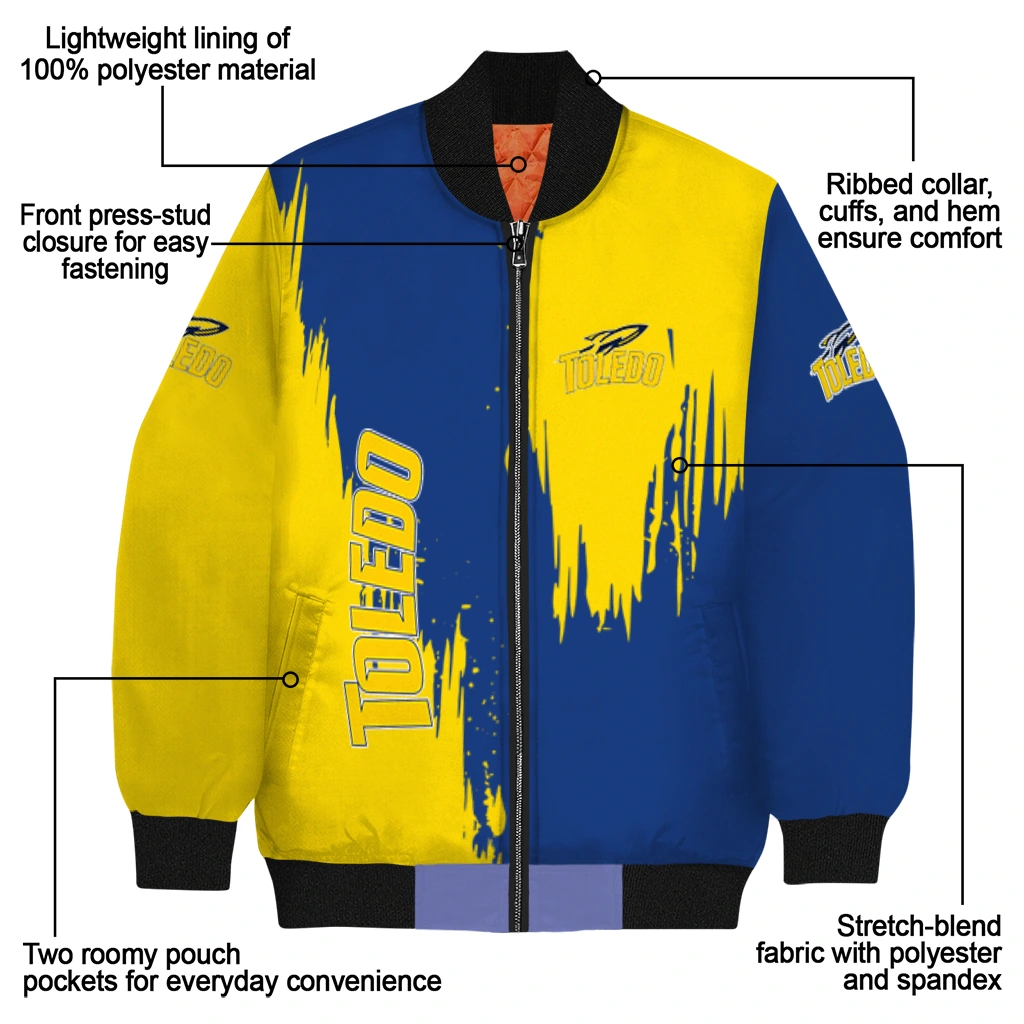 toledo rockets urban mark blue bomber jacket new arrival toledo rockets urban mark blue bomber jacket new arrival