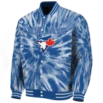 toronto blue jays dynamic rings blue varsity jacket best selling