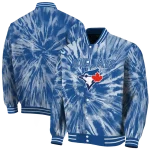 toronto blue jays dynamic rings blue varsity jacket best selling