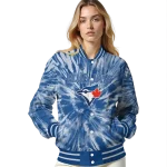 toronto blue jays dynamic rings blue varsity jacket best selling