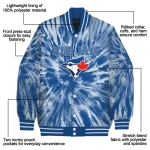 toronto blue jays dynamic rings blue varsity jacket best selling