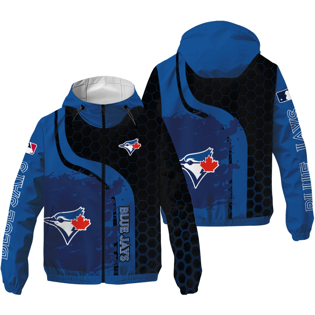 toronto blue jays hex splash blue black windbreaker jacket high quality toronto blue jays hex splash blue black windbreaker jacket high quality