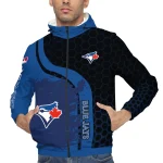 toronto blue jays hex splash blue black windbreaker jacket best selling