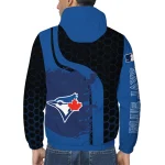 toronto blue jays hex splash blue black windbreaker jacket best selling
