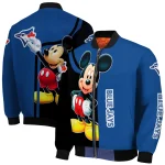 toronto blue jays mickey mouse blue bomber jacket best selling