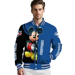 toronto blue jays mickey mouse blue varsity jacket best selling