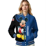 toronto blue jays mickey mouse blue varsity jacket best selling