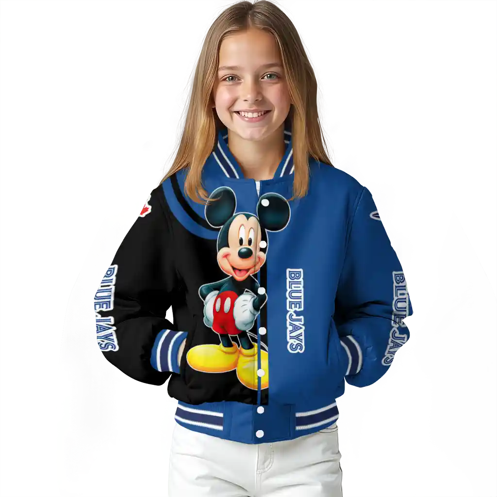 toronto blue jays mickey mouse blue varsity jacket top rated toronto blue jays mickey mouse blue varsity jacket top rated