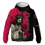 toronto raptors jesus roses red black windbreaker jacket best selling