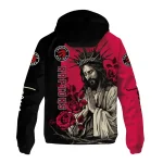 toronto raptors jesus roses red black windbreaker jacket best selling