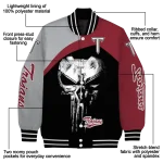 troy trojans edgy mask red black varsity jacket best selling