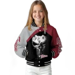troy trojans edgy mask red black varsity jacket best selling