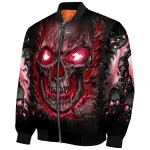 troy trojans inferno skull red black bomber jacket best selling
